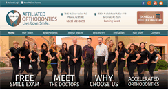 Desktop Screenshot of affiliatedorthodontics.com