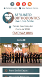 Mobile Screenshot of affiliatedorthodontics.com