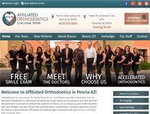 Tablet Screenshot of affiliatedorthodontics.com